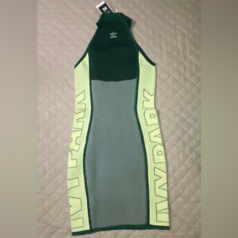 Adidas Ivy Park Green and Gray Dress
